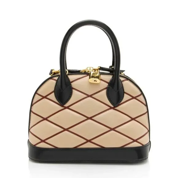 Louis Vuitton Lambskin Malletage Alma BB Satchel - Picture 3 of 16